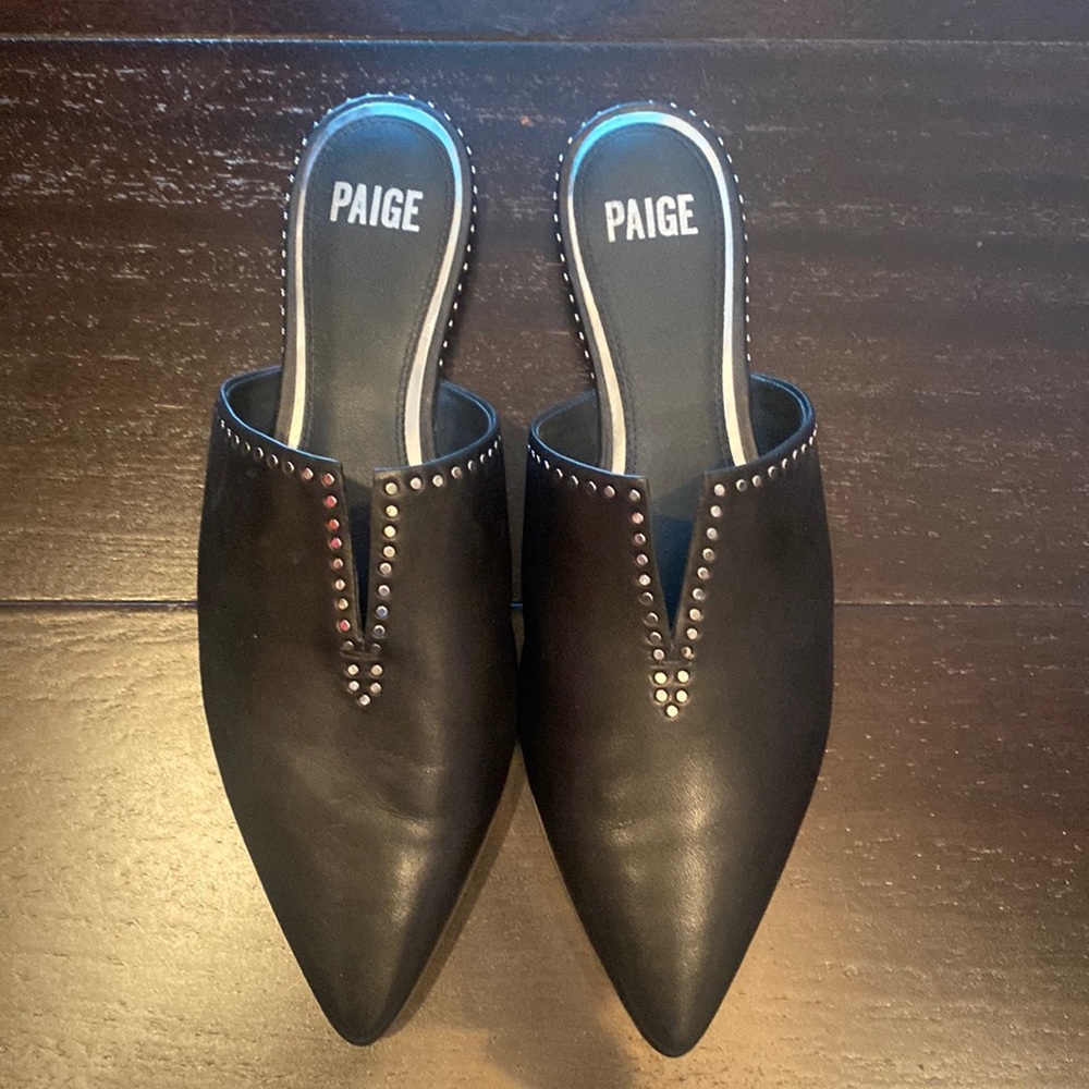 Paige Evie mules/slides, size 10 worn once.